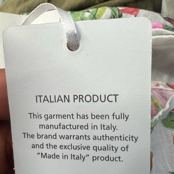 Lungo L’Arno white tropical 100% linen dress size medium midi maxi - Picture 12 of 12